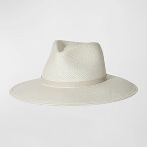 Janessa Leone Valentine Packable Straw Hat, Size Medium - Color, Bleach
